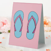 Plaque De Table Flip Flops de plage (In SItu (Mariage))