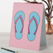 Plaque De Table Flip Flops de plage (En SItu (Tableau))