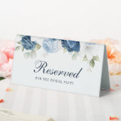 Plaque De Table Floral Dusty Bleu Botanique Eucalyptus Réservé (In SItu (Mariage))
