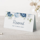 Plaque De Table Floral Dusty Blue Botanical Mariage Réservé (En SItu (Tableau))