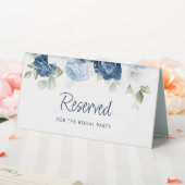 Plaque De Table Floral Dusty Blue Botanical Mariage Réservé (In SItu (Mariage))