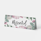 Plaque De Table Floral Réservé (Verso)