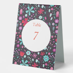 Plaque De Table Flore foncé