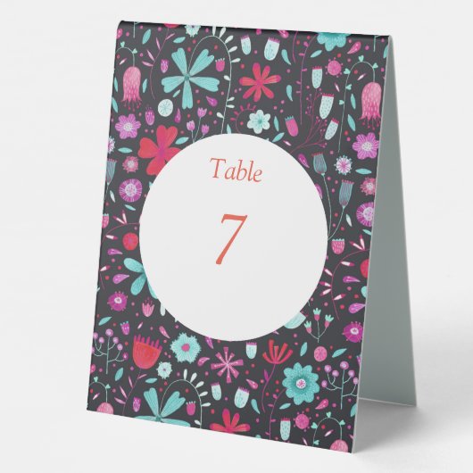 Plaque De Table Flore foncé (Verso)