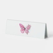 Plaque De Table Flower Butterfly (Verso)