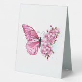 Plaque De Table Flower Butterfly (Verso)