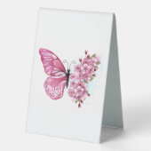 Plaque De Table Flower Butterfly (Verso)