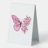 Plaque De Table Flower Butterfly (Recto)