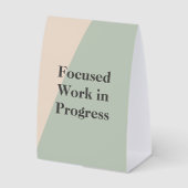 Plaque De Table Focused Work Do Not Disturb Quiet Space Available (Recto)