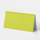 Plaque De Table Fond jaune plat – Texture de rentrée scolaire (Verso)
