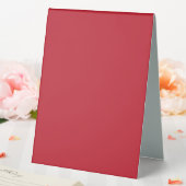 Plaque De Table Fond Rouge Foncé (In SItu (Mariage))