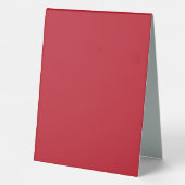 Plaque De Table Fond Rouge Foncé (Verso)