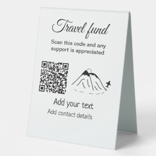 Plaque De Table Fonds de voyage vacances lune de miel don ajouter 