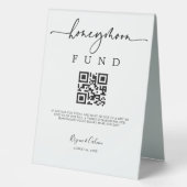 Plaque De Table Fonds Lune de miel Signé Réception Tente de don B6 (Recto)