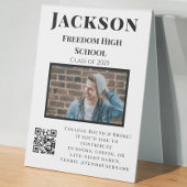Plaque De Table Fonds universitaire de photo Code QR Fête de remis