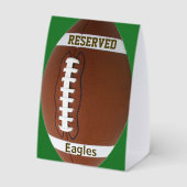 Plaque De Table Football Design Tent Paper Table Sign (Verso)