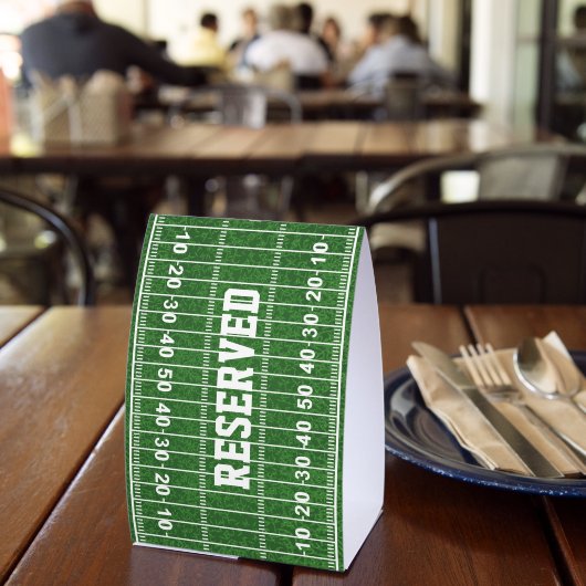 Plaque De Table Football Field Design Tent Table Paper Sign (Insitu (restaurant))