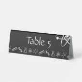 Plaque De Table Forces attractives dans un panneau de tente de tab (Verso)