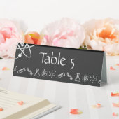 Plaque De Table Forces attractives dans un panneau de tente de tab (In SItu (Mariage))
