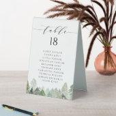 Plaque De Table Forêt de toujours-vert enneigée à l'aquarelle Mari (En SItu (Tableau))