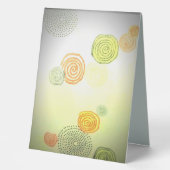 Plaque De Table Formes avec des pensées profondes (Recto)