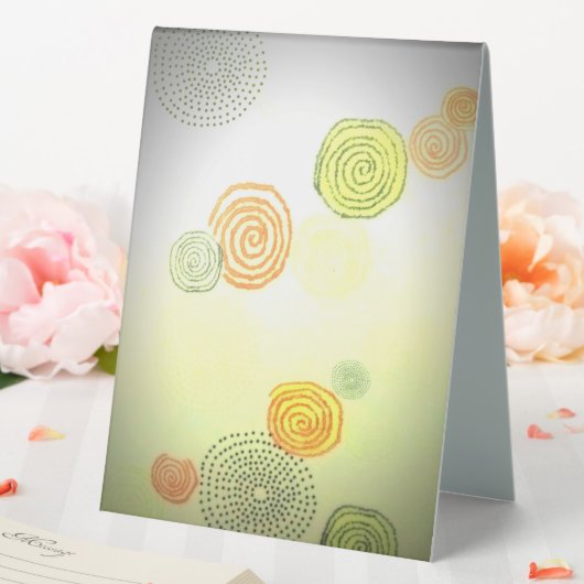 Plaque De Table Formes avec des pensées profondes (In SItu (Mariage))