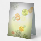 Plaque De Table Formes avec des pensées profondes (Verso)