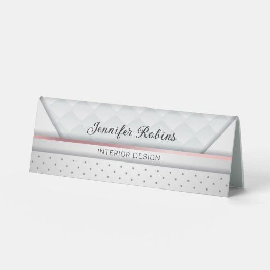 Plaque De Table Formes Diamants De Luxe (Recto)