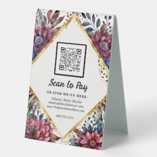 Plaque De Table Fournisseur de Marché Éphémère Scan Pour Payer cod