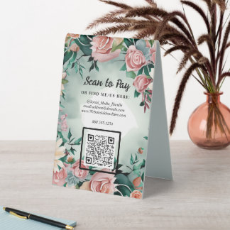 Plaque De Table Fournisseur de Marché Éphémère Scan Pour Payer Cod