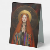 Plaque De Table Freyja Goddess of MagicK Love and Beauty Portrait (Verso)