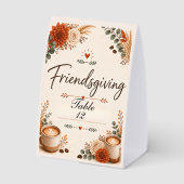Plaque De Table Friendsgiving (Verso)