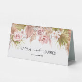 Plaque De Table Frontière florale de Boho (Verso)