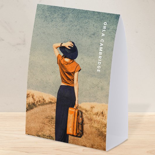 Plaque De Table Full Photo Table Tent | Tabletop Display Stand