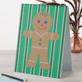 Plaque De Table Fun and Fancy Christmas Gingbread (En SItu (Tableau))