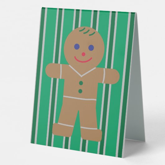 Plaque De Table Fun and Fancy Christmas Gingbread (Verso)