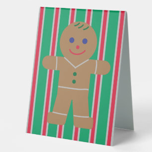 Plaque De Table Fun and Fancy Christmas Gingbread