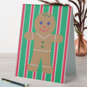 Plaque De Table Fun and Fancy Christmas Gingbread (En SItu (Tableau))