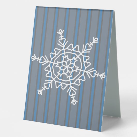 Plaque De Table Fun and Fancy Snowflake (Recto)