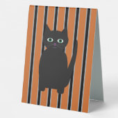 Plaque De Table Fun and Fun Halloween Chats noirs (Verso)