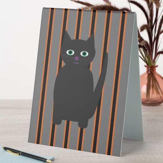 Plaque De Table Fun and Fun Halloween Chats noirs (En SItu (Tableau))