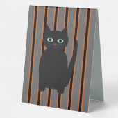 Plaque De Table Fun and Fun Halloween Chats noirs (Verso)
