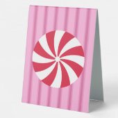 Plaque De Table Fun et Fancy rose Noël Peppermenthe bonbon (Verso)