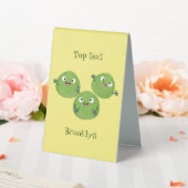 Plaque De Table Funny Brussels sprouts légumes caricature (In SItu (Mariage))
