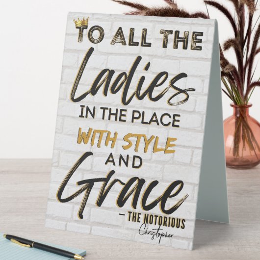 Plaque De Table Funny Old School Hip hop des années 90 Anniversair (En SItu (Tableau))