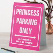 Plaque De Table Funny rose princesse Parking seulement Signer ou ê (En SItu (Tableau))
