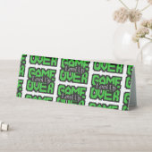 Plaque De Table Game Over, Level Up : Aventure rétro en pixels dan (En SItu (Tableau))