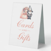 Plaque De Table Garden Gnome Cartes et cadeaux de mariage rustique (Recto)