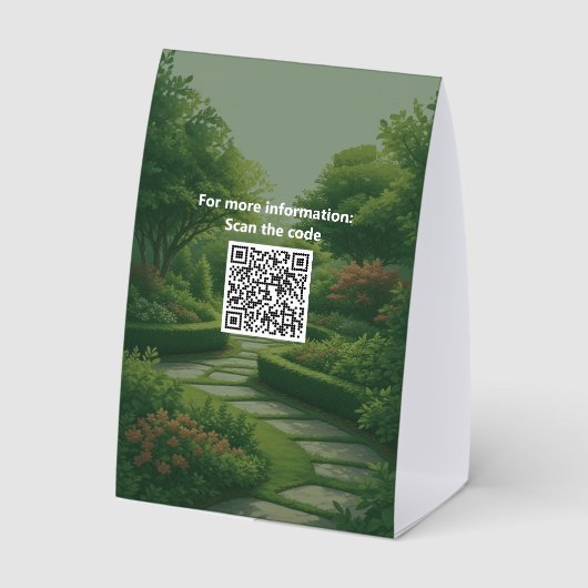 Plaque De Table Garden Installing Landscape Design & Consultation (Verso)