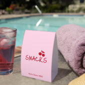 Plaque De Table Girls Gone Mild Pink and Cherry Red Bachelorette   (InVersositu (sur table))